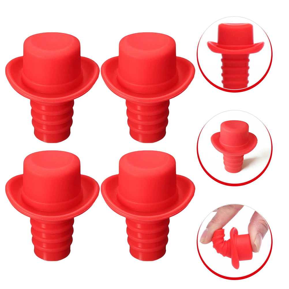 4 tappi in silicone per bottig - Wine Beer Hat recensione e prezzo